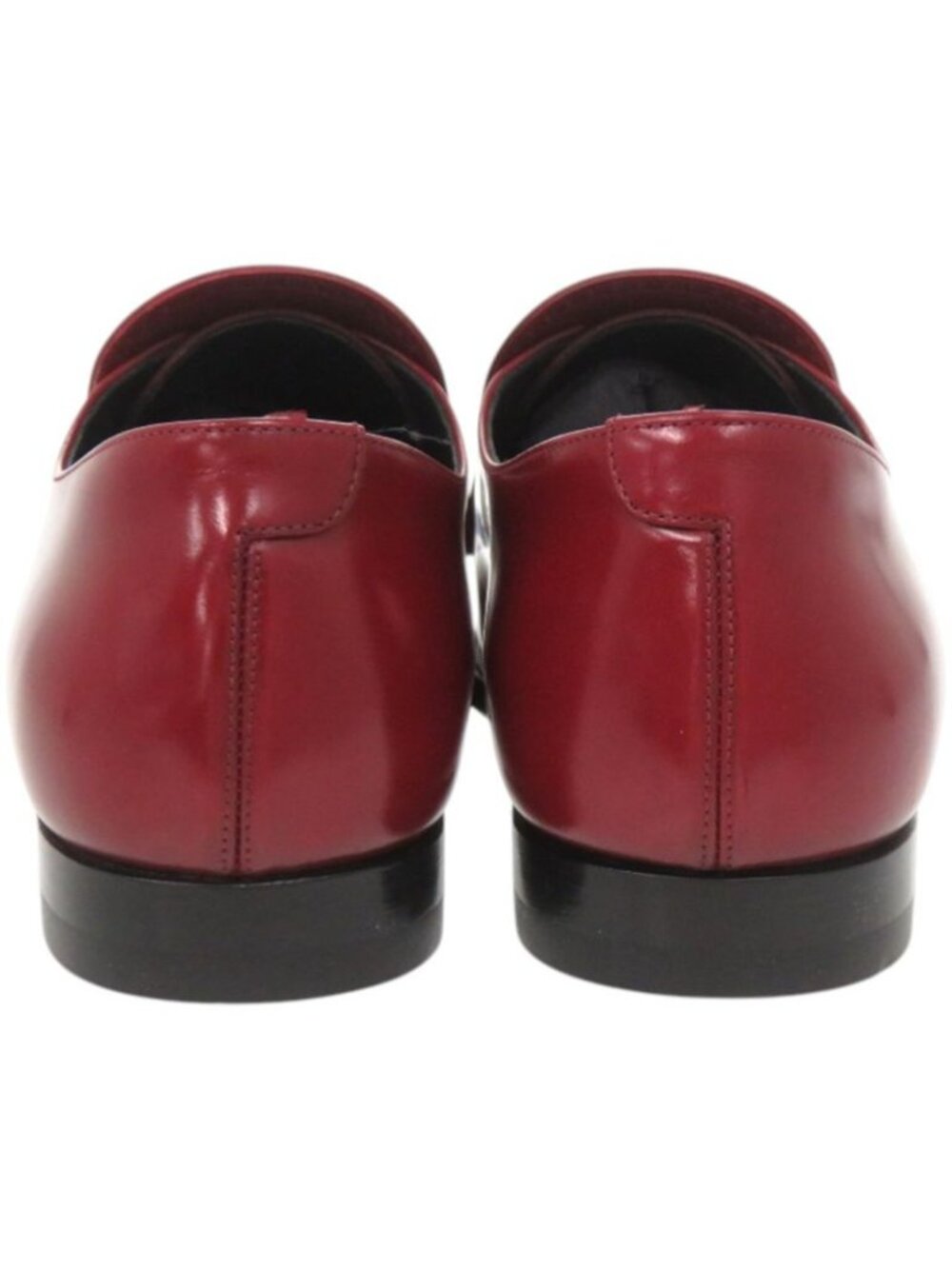 Celine Loafers Tassel Leather Red Shoes - Picture 5 of 10